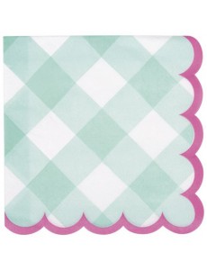 Guardanapos Vichy Verde Menta